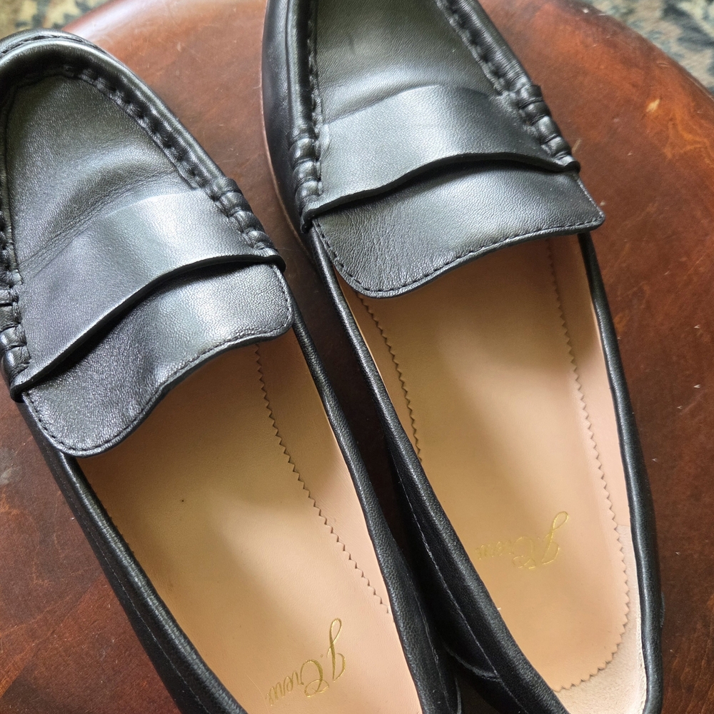 J. Crew Black Leather Penny Loafers - Picture 7 of 7